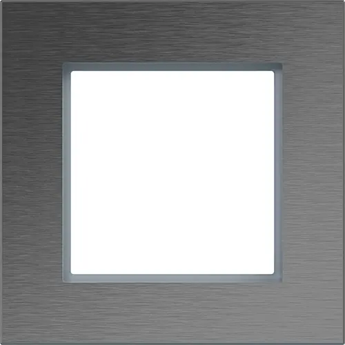 Hager Berker WAD8100ES afdekraam 1-voudig A8 roestvrij staal