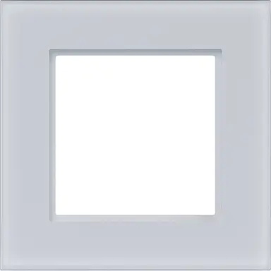 Hager Berker WAD8100GWM afdekraam 1-voudig A8 glas lichtwit mat