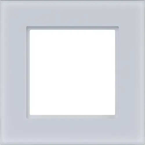 Hager Berker WAD8100GWM afdekraam 1-voudig A8 glas lichtwit mat