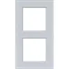 Hager Berker WAD8200GWM afdekraam 2-voudig A8 glas lichtwit mat