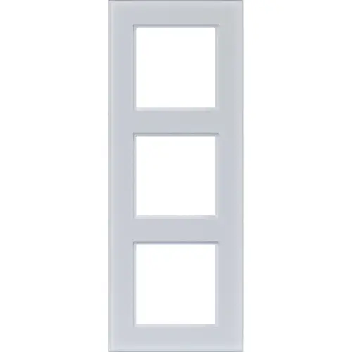 Hager Berker WAD8300GWM afdekraam 3-voudig A8 glas lichtwit mat