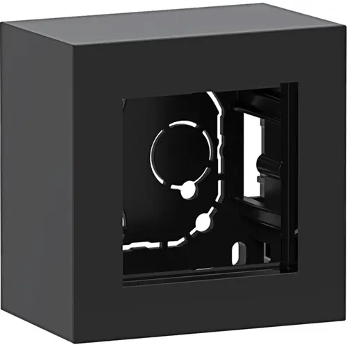 Hager Berker WAD8110BG opbouwbak 1-voudig A8 nachtzwart glans