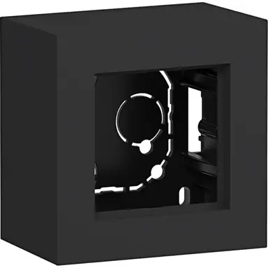 Hager Berker WAD8110BM opbouwbak 1-voudig A8 nachtzwart mat