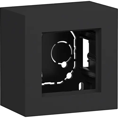 Hager Berker WAD8110BM opbouwbak 1-voudig A8 nachtzwart mat