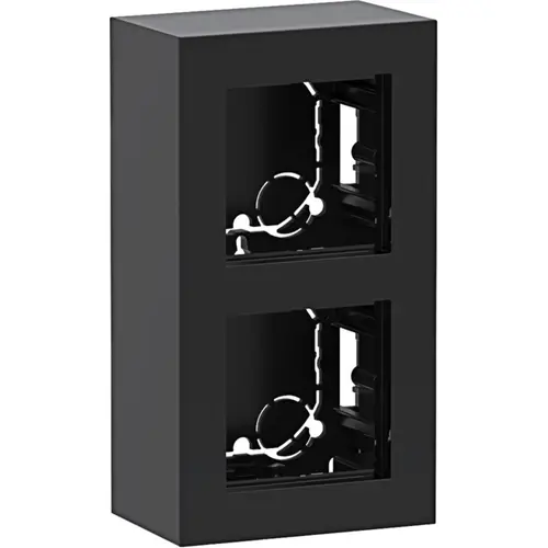 Hager Berker WAD8210BG opbouwbak 2-voudig A8 nachtzwart glans