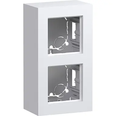 Hager Berker WAD8210WG opbouwbak 2-voudig A8 lichtwit glans