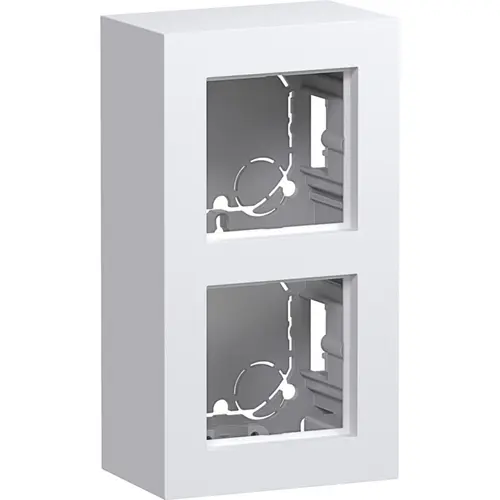 Hager Berker WAD8210WG opbouwbak 2-voudig A8 lichtwit glans