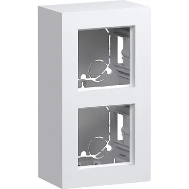 Hager Berker WAD8210WM opbouwbak 2-voudig A8 lichtwit mat