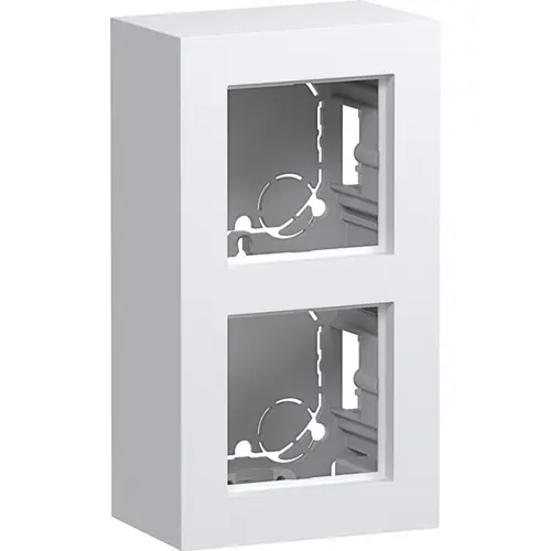 Hager Berker WAD8210WM opbouwbak 2-voudig A8 lichtwit mat