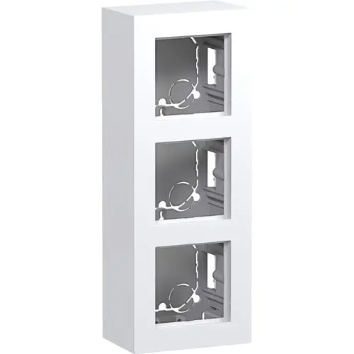 Hager Berker WAD8310WG opbouwbak 3-voudig A8 lichtwit glans