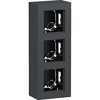Hager Berker WAD8310AT opbouwbak 3-voudig A8 antraciet mat