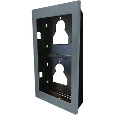 Comelit UT9162 ultra inbouw frame 2-voudig aluminium zilver