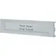 Comelit UT9211M ultra metal enkele drukknop inbouw aluminium