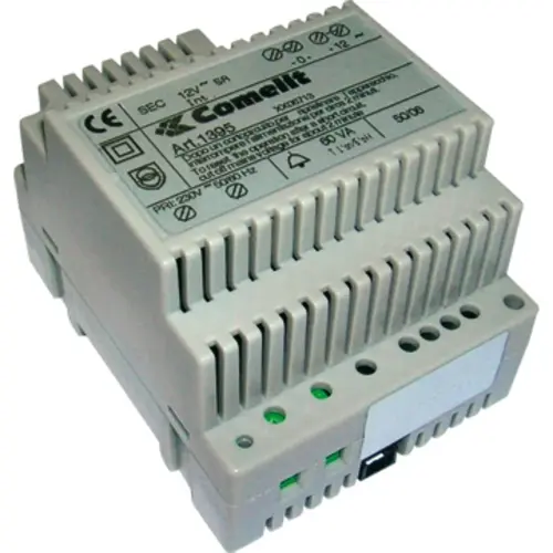 Comelit 1395 voedingstrafo DIN-rail 230V 12V AC 5000mA 4 DIN