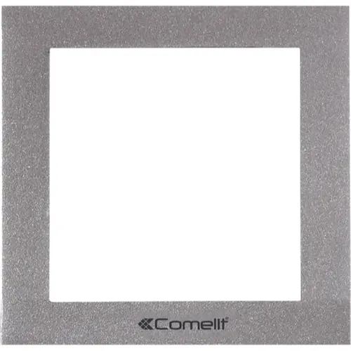 Comelit 3311/1S afdekraam 1 module Powercom/iKall inbouw aluminium zilver