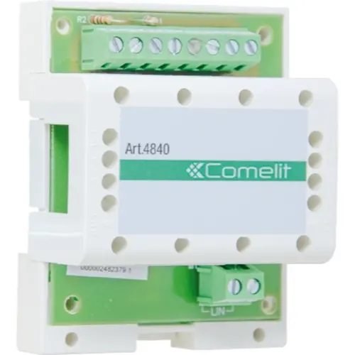 Comelit 4840 stamleiding verdeler SBC 4 uitgangen 2-draads DIN-rail kunststof