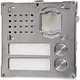 Comelit 3268S/2 vandalcom a/v frontplaat met 2 drukkers inbouw rvs