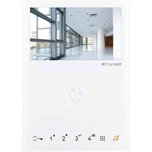 Comelit 6722W MINI handsfree monitor kleur met grondplaat VIP