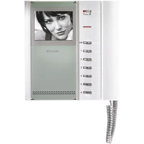 Comelit 5701 bravo monitor met hoorn opbouw 4 inch zwart/wit