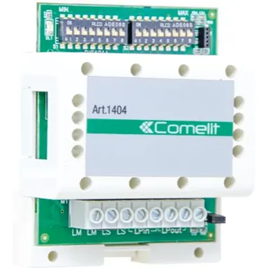 Comelit 1404 deurselector met 2 ingangen 2-draads DIN-rail kunststof