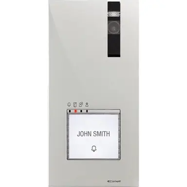 Comelit 4893M quadra deurstation camera en drukknop 2-draads opbouw grijs
