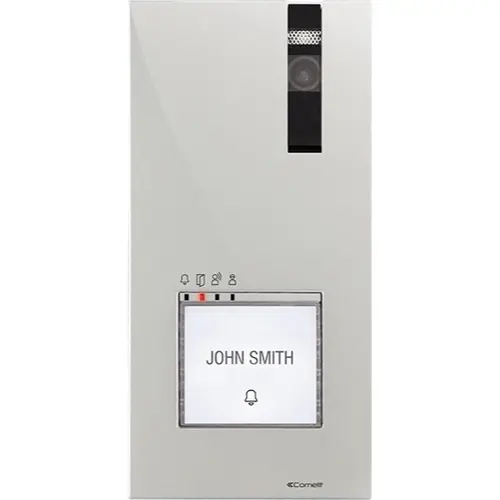 Comelit 4893M quadra deurstation camera en drukknop 2-draads opbouw grijs