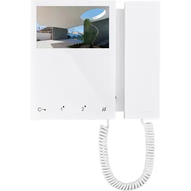 Comelit 6702W mini kleurenmonitor opbouw LAN 4,3 inch wit