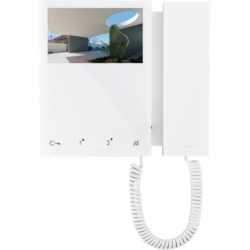 Comelit 6702W mini kleurenmonitor opbouw LAN 4,3 inch wit
