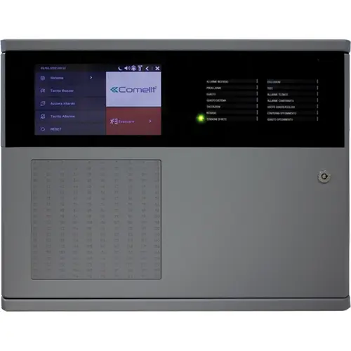 Comelit 41CPE118 brandmeldcentrale adresseerbaar opbouw 230V 1 lus 250 adressen