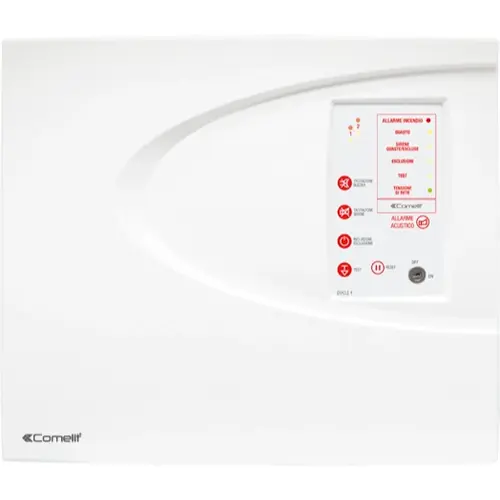 Comelit 43CPC002 conventionele eracle brandmeldcentrale 2 zones opbouw
