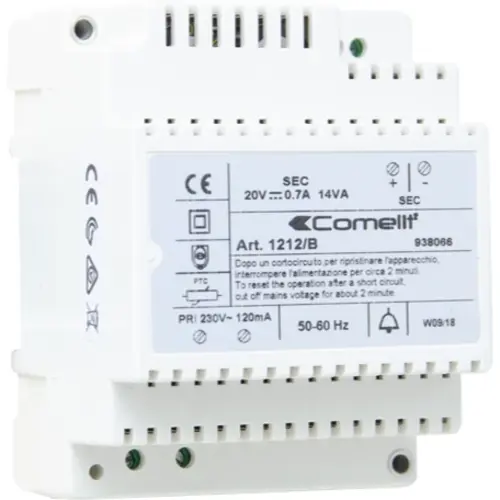 Comelit 1212/B voeding 230v 20vdc tbv monitor