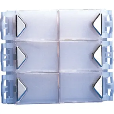 Comelit 3323/6 Powercom 6-voudige drukknopmodule 2-draads inbouw wit