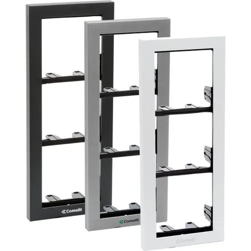 Comelit 3311/1A frame powercom/ikall 1-voudig inbouw aluminium antraciet