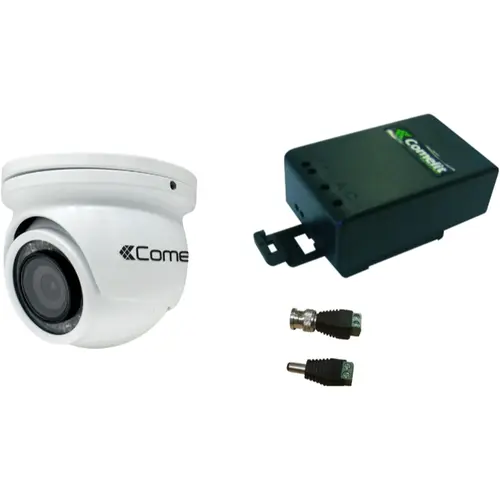 Comelit 406015 minidome kleur dag/nacht camera inbouw COAX PAL handmatig richtbaar wit