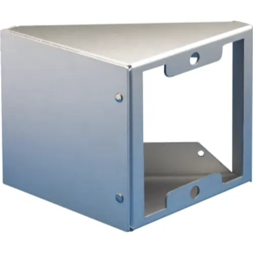 Comelit 3649/2 Powercom opbouwbehuizing 45° 2-voudig aluminium zilver