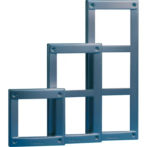 Comelit 3161/3 vandalcom frame 3 modulen inbouw aluminium bruin