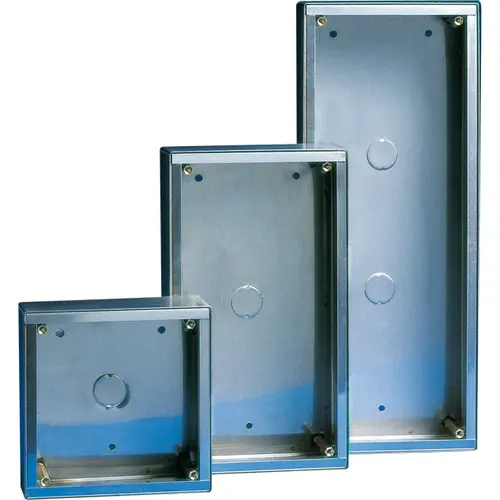 Comelit 3159/3 Vandalcom opbouwbehuizing 3-voudig rvs zilver diefstalbeveiliging