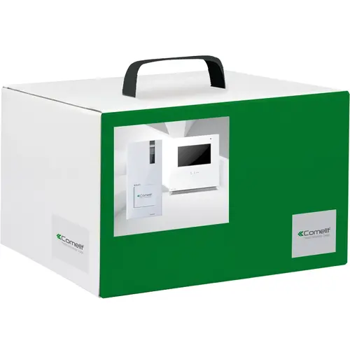 Comelit 8461I videokit quadra icona enkelvoudige 2-draads opbouw grijs wit