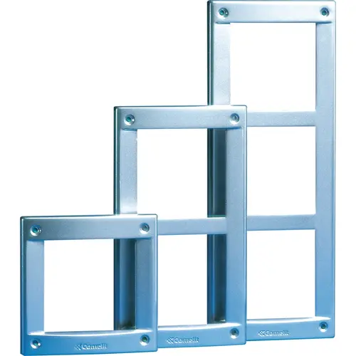 Comelit 3161/3A vandalcom frame 3 modulen inbouw aluminium zilver