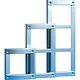 Comelit 3161/3A vandalcom frame 3 modulen inbouw aluminium zilver