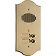 Comelit 3004/RI roma messing deurbelpaneel voor 1622 4 beldrukkers inbouw met infoschild goud IP54