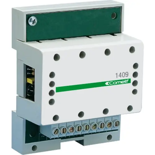 Comelit 1409 ingangsmodule voor 3 externe camera's 2-draads 4-din sbc