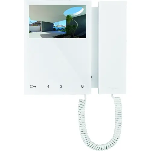 Comelit 6701W/BM mini monitor kleur 2-draads opbouw 4,3 inch wit