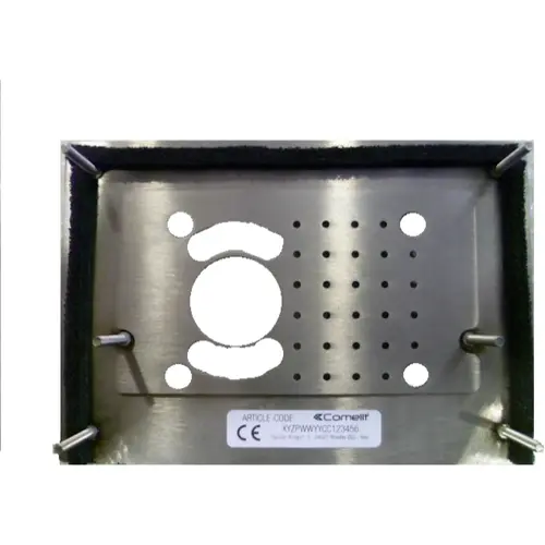 Comelit 1250XV frontplaat voor audio-video-unit 1-voudig inbouw RVS zilver
