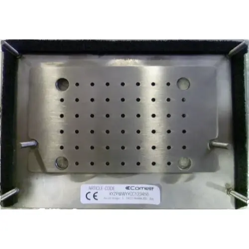 Comelit 1250XA frontplaat voor montage audio-unit inbouw 1-voudig RVS zilver