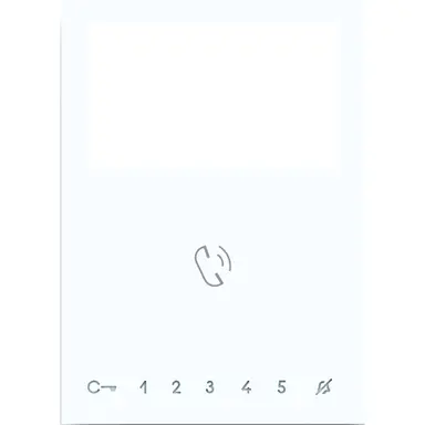 Comelit 6734W kit voor extra drukknoppen mini handsfree 2-draads wit