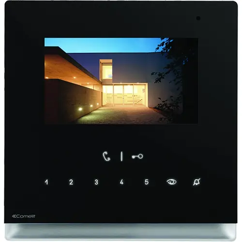 Comelit 6602B handsfree kleurenmonitor icona VIP LAN inbouw zwart