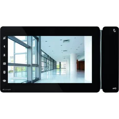 Comelit 6802B maxi monitor opbouw LAN handsfree touchscreen 7 inch zwart