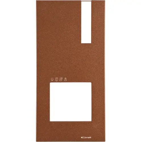 Comelit 4793MC frontpaneel voor quadra(M) deurstation opbouw aluminium corten-like