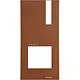 Comelit 4793MC frontpaneel voor quadra(M) deurstation opbouw aluminium corten-like